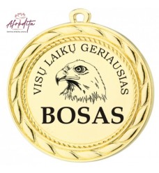 Graviruotas medalis, Boss, 01